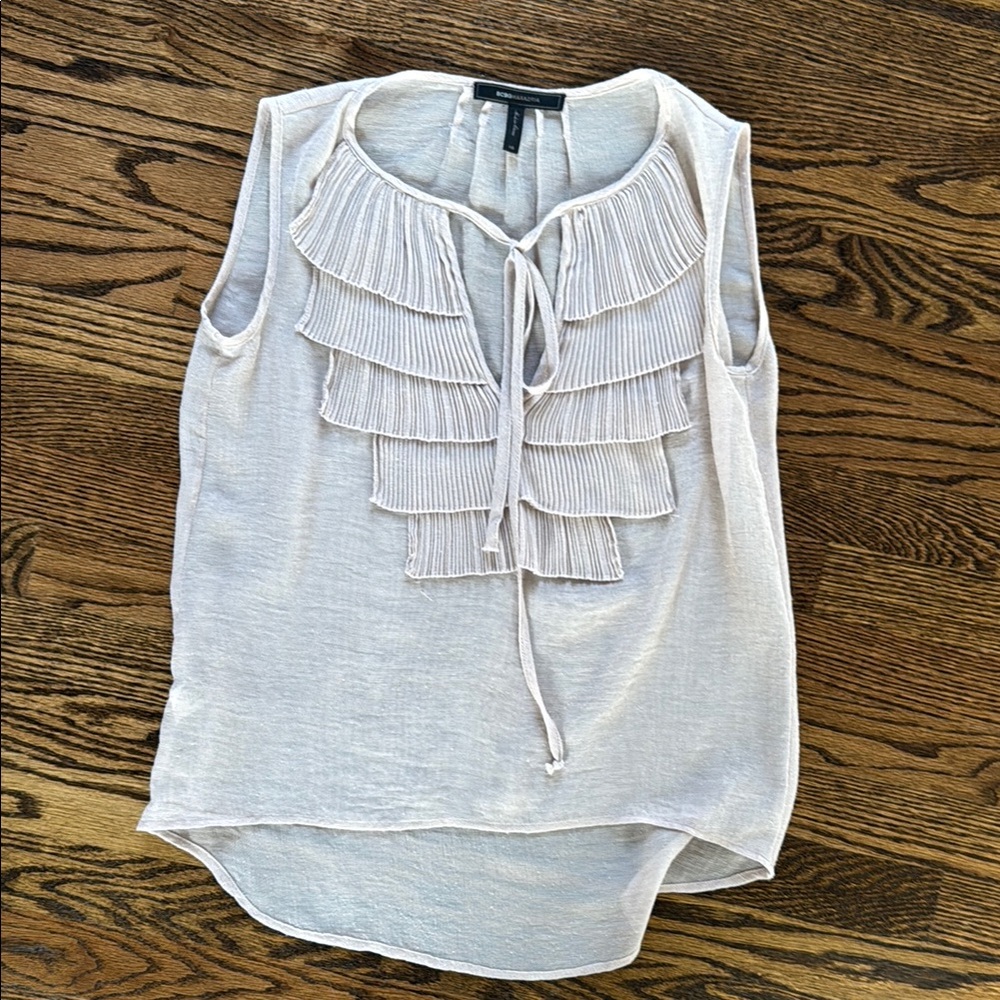 Elegant Cream Sleeveless Top